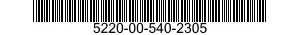 5220-00-540-2305 GAGE,PLUG,PLAIN CYLINDRICAL 5220005402305 005402305
