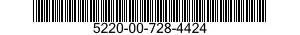 5220-00-728-4424  5220007284424 007284424