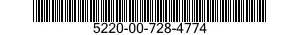 5220-00-728-4774  5220007284774 007284774