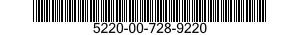 5220-00-728-9220  5220007289220 007289220