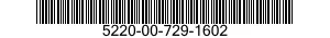 5220-00-729-1602  5220007291602 007291602