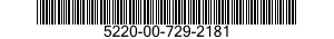 5220-00-729-2181  5220007292181 007292181