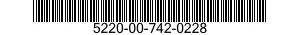 5220-00-742-0228  5220007420228 007420228