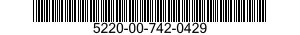 5220-00-742-0429  5220007420429 007420429