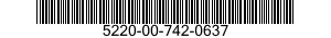 5220-00-742-0637  5220007420637 007420637