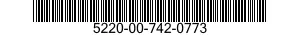 5220-00-742-0773  5220007420773 007420773