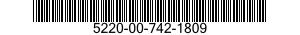 5220-00-742-1809  5220007421809 007421809