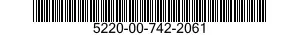5220-00-742-2061  5220007422061 007422061