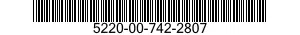 5220-00-742-2807  5220007422807 007422807