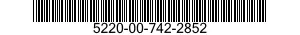5220-00-742-2852  5220007422852 007422852