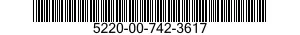 5220-00-742-3617  5220007423617 007423617