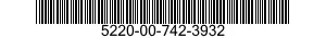 5220-00-742-3932  5220007423932 007423932