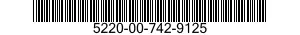5220-00-742-9125  5220007429125 007429125