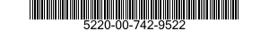 5220-00-742-9522  5220007429522 007429522