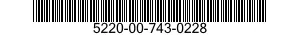 5220-00-743-0228  5220007430228 007430228