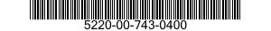 5220-00-743-0400  5220007430400 007430400
