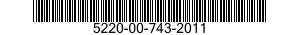 5220-00-743-2011  5220007432011 007432011