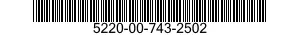 5220-00-743-2502  5220007432502 007432502