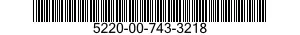 5220-00-743-3218  5220007433218 007433218