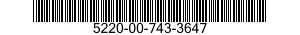 5220-00-743-3647  5220007433647 007433647