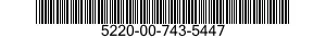 5220-00-743-5447  5220007435447 007435447