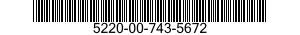 5220-00-743-5672  5220007435672 007435672