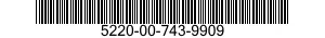 5220-00-743-9909  5220007439909 007439909