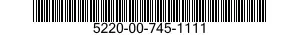 5220-00-745-1111  5220007451111 007451111