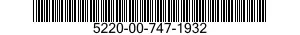 5220-00-747-1932  5220007471932 007471932