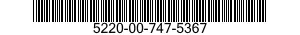 5220-00-747-5367  5220007475367 007475367