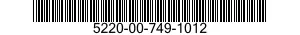 5220-00-749-1012  5220007491012 007491012