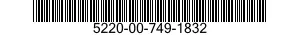 5220-00-749-1832  5220007491832 007491832