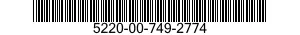 5220-00-749-2774  5220007492774 007492774