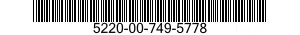 5220-00-749-5778  5220007495778 007495778