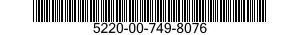 5220-00-749-8076 GAGE,PLUG,THREAD 5220007498076 007498076