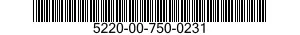 5220-00-750-0231  5220007500231 007500231