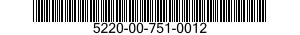5220-00-751-0012  5220007510012 007510012