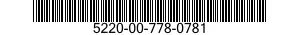 5220-00-778-0781  5220007780781 007780781