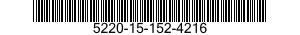 5220-15-152-4216 GAGE,PLUG,THREAD 5220151524216 151524216