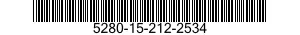 5280-15-212-2534 SERIE DI CALIBRI N. 5280152122534 152122534