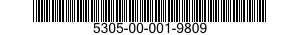 5305-00-001-9809 SCREW,EXTERNALLY RELIEVED BODY 5305000019809 000019809