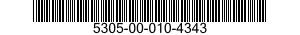 5305-00-010-4343 SCREW,WOOD 5305000104343 000104343