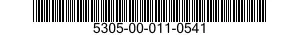 5305-00-011-0541 SCREW,MACHINE 5305000110541 000110541