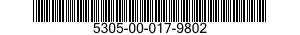 5305-00-017-9802 SCREW,CAP,HEXAGON HEAD 5305000179802 000179802