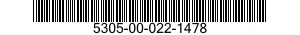 5305-00-022-1478 SCREW,MACHINE 5305000221478 000221478