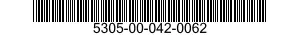 5305-00-042-0062 SCREW,MACHINE 5305000420062 000420062
