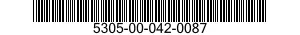 5305-00-042-0087 SCREW,MACHINE 5305000420087 000420087