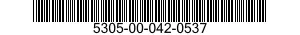 5305-00-042-0537 SCREW,MACHINE 5305000420537 000420537