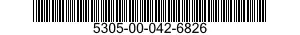 5305-00-042-6826 SCREW,MACHINE 5305000426826 000426826