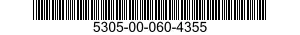 5305-00-060-4355 SCREW,MACHINE 5305000604355 000604355